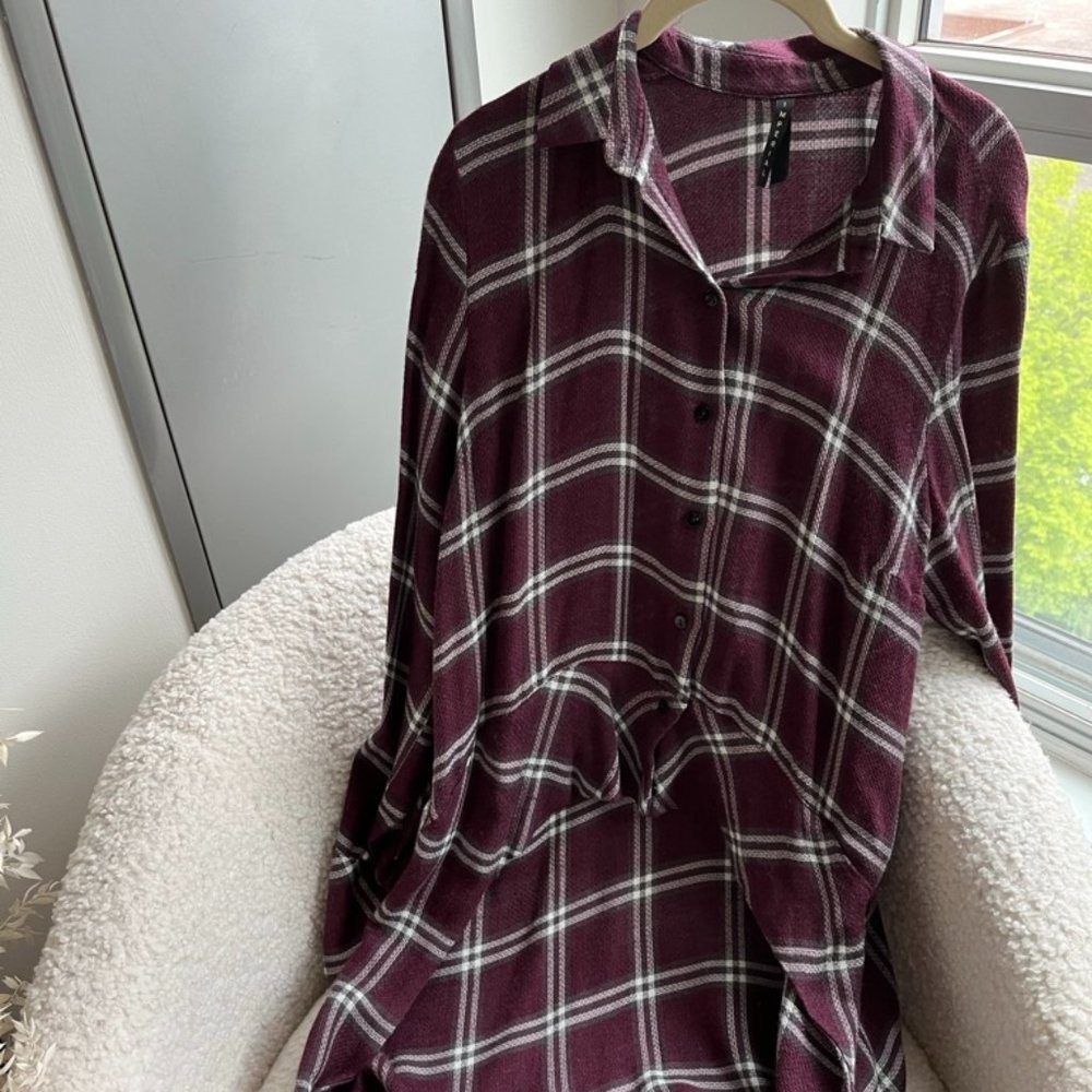 Plaid mullet shirt